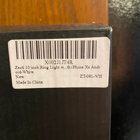 Ring light with cell phone holder 10 inch New in Box - Picture 5 of 8